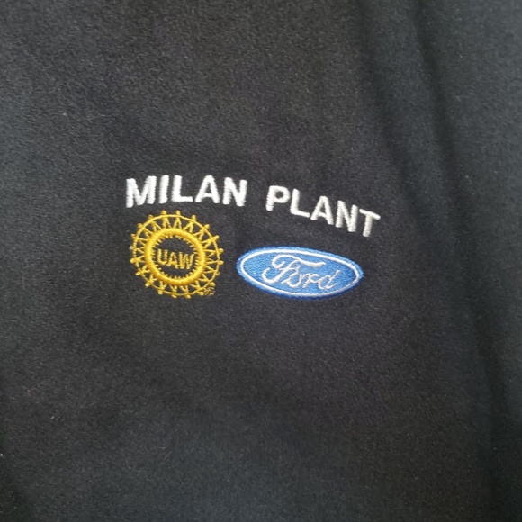 Vintage Ford UAW; Milan Plant, L; Wool Blend; Leather; Varsity Letterman Jacket - Picture 3 of 13